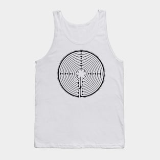 Chartres Labyrinth Tank Top